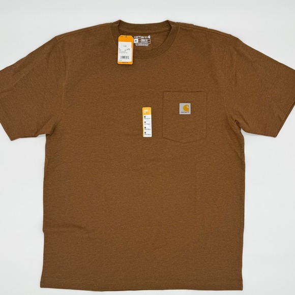 Carhartt Other - Carhartt Mens Loose Fit Midweight Short Sleeve Pocket T Shirt Brown Size M